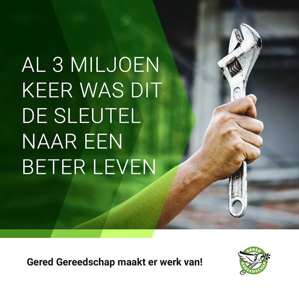 3 miljoen stuks gereedschap