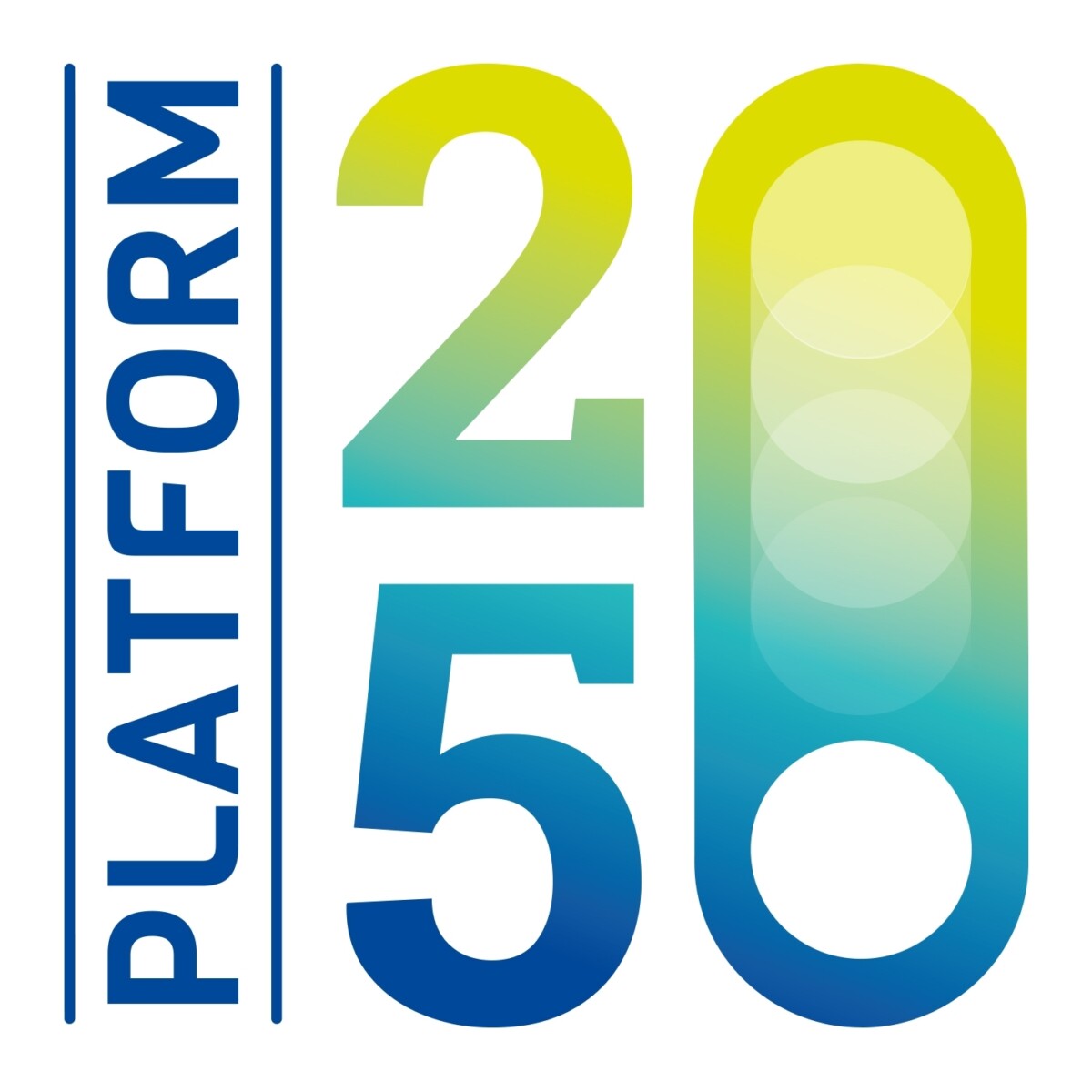Platform 2050 logo white background
