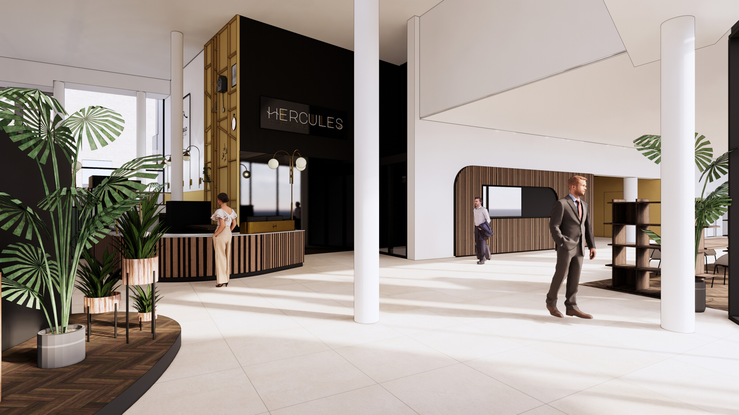 KOERS Whitewood Meeting Center Hercules Utrecht kantoren verbouwing renovatie transformatie entree 1 HR