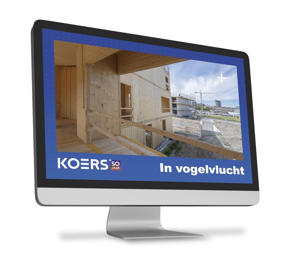 In vogelvlucht beeldscherm