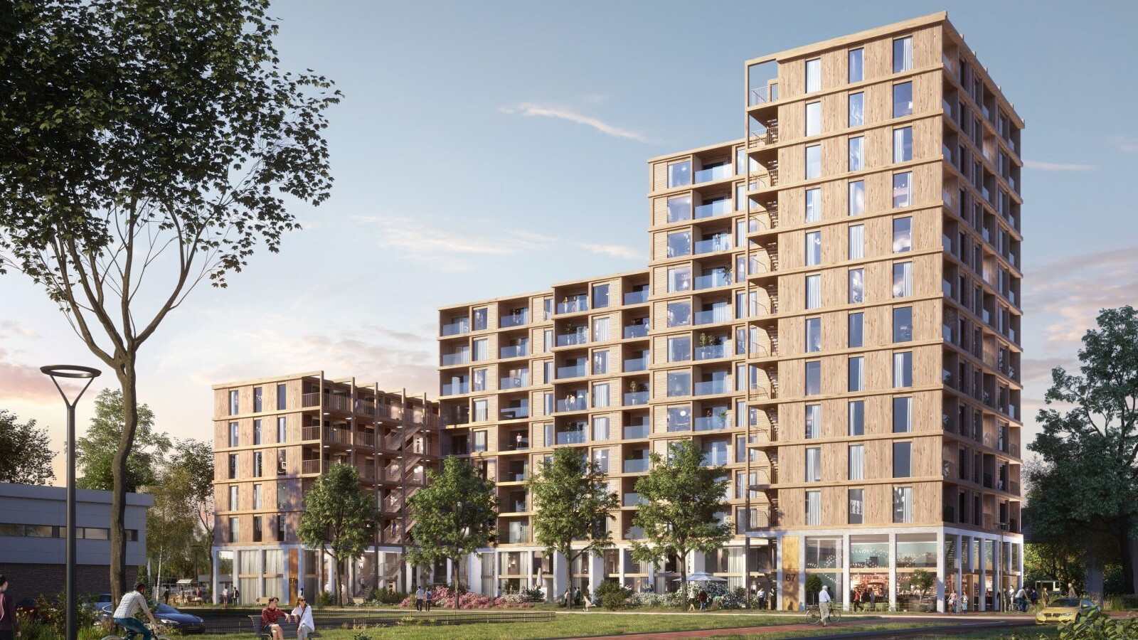P Zaandam Slachthuisstraat 158 woningen Timbr 2