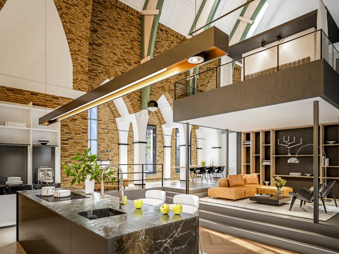 De Kapel in Rotterdam-West in de steigers