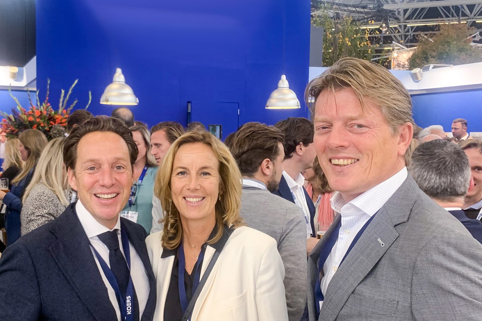 Team KOERS/PROVADA '21: (vlnr) Harold Koers (algemeen directeur), Heidi van der Plas (investment planner) en Roland van der Hoek (commercieel manager)